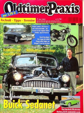 Deckblatt Oldtimer Praxis (05/2002)